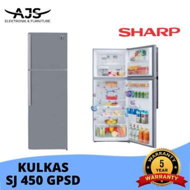 KULKAS SHARP 2 PINTU 450GPSD GARANSI TERMURAH KAPASITAS BESAR 329 L
