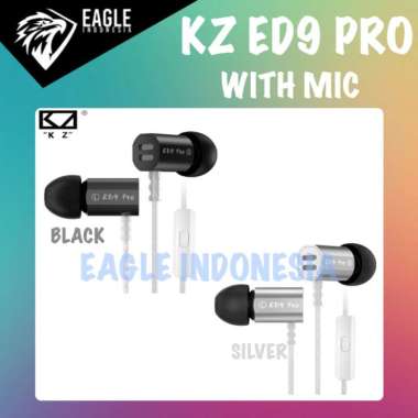 KZ ED9 Pro Single DD In Ear Metal Earphone with MIC SILVER