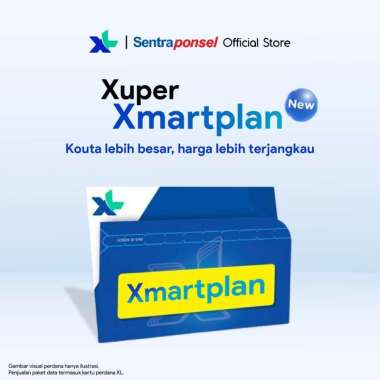 Kartu Perdana XL Xmartplan Prabayar Bundling Kuota (NOMOR RANDOM) XmartPlan 10GB