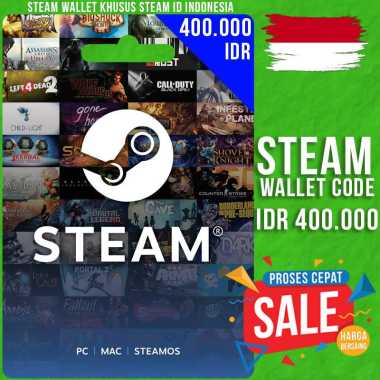 Steam Wallet Code IDR 400.000 Voucher Steam