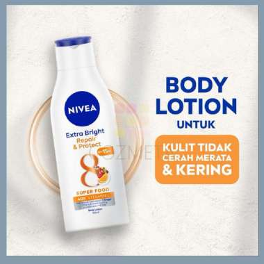 NIVEA Body Lotion Extra Bright Repair & Protect SPF15 190ml Kulit Kering