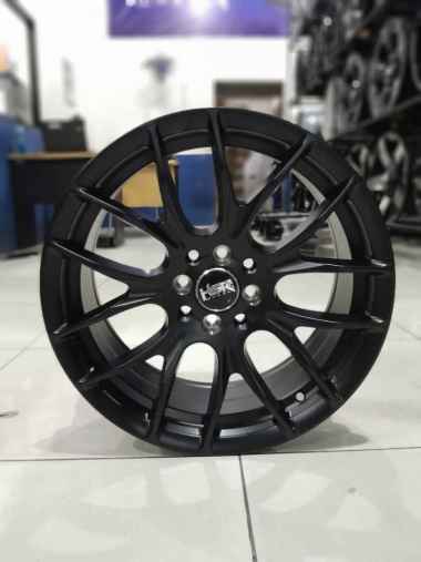 HSR Oster R17 velg celong black doft untuk mobil Zenix, Xpander, Creta - Pelek Ring 17 super promo
