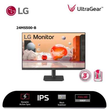 Monitor LG LED IPS 24MS500-B Full HD 24Inch 100hz