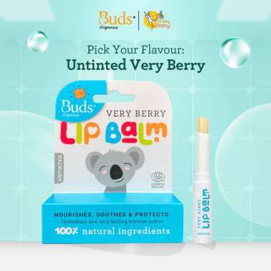 Buds Organics Lip Balm for Kids - Pelembab Bibir Anak VERY BERRY
