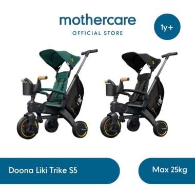 Doona Liki Trike S5 - Sepeda Dorong Roda Tiga Stroller Anak Bayi Nitro Black
