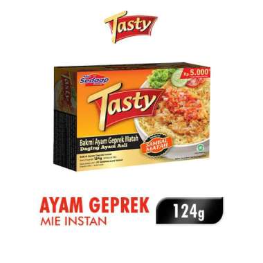 Promo Harga Sedaap Tasty Bakmi Ayam Geprek Matah 124 gr - Blibli