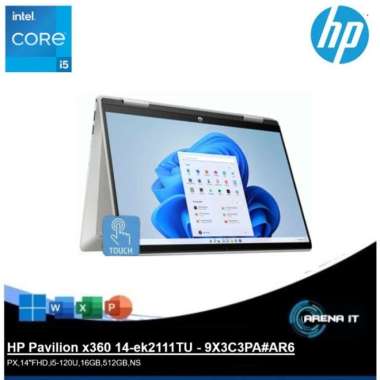 Laptop HP Pavilion x360 14-ek2111TU [PX,14"FHD,i5-120U,16GB,512GB,NS]