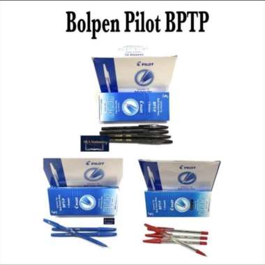 Pulpen Pilot Bptp Pen Pilot Balpoint (12 Pcs) Hitam