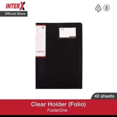 clear holder folio 40 pocket folder one/dokumen keeper/ display album Orange