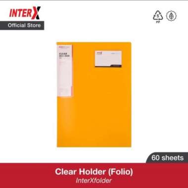 Inter X Clear Holder folio 60 pocket / dokumen keeper / display album Pink