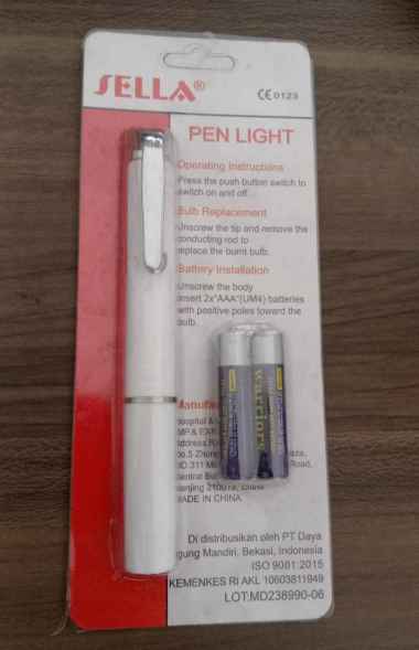 Penlight Merek Sella//Penlight//perlengkapan Alat Medis
