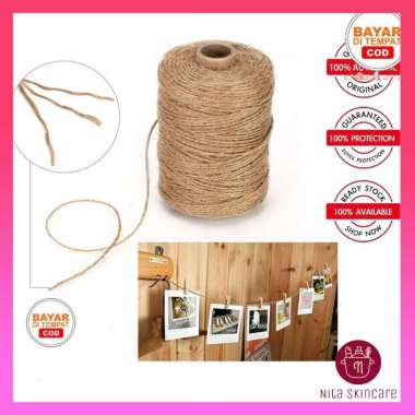 Tali Rami Tali Polaroid Tali Jepitan Wooden Clip Tali Gantungan Foto Hiasan Dinding