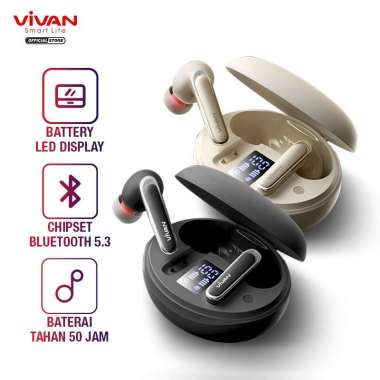 VIVAN TWS Liberty T330 Dual ENC Headset Bluetooth 5.3 Black