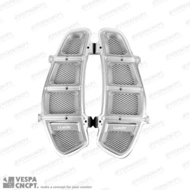 Grill Glove Box Air Inlet Cnc Luigy Silver Vespa Gts Gtv Gtl 3v Iget