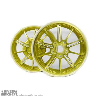 Velg Drag Rep Maru's Set Gold Vespa Sprint Primavera Lx S Lxv
