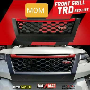 Front Grille / Grill Depan TRD Black List Red All New Fortuner Vrz Trd