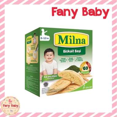MILNA BISKUIT BAYI 6 - 12 BULAN Kacang Hijau