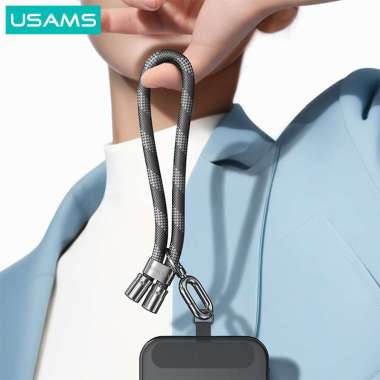 USAMS ZB317 Phone Wrist Lanyard Adjustable Tali Gantungan HP 34cm Ungu