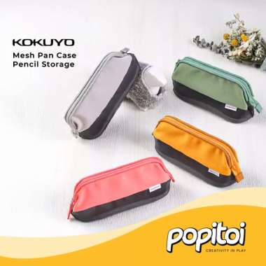 Kokuyo Mesh Pan Case Pencil Storage Kotak Pensil BLUE