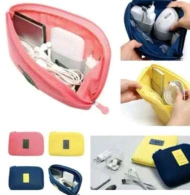 Tas HP Cable Pouch Tas Multifungsi Tas Dompet Kabel Tas Mini Tulis di chat