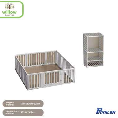 Pagar Bayi - Parklon Multifunctional Simple Fence Grey 150X180Cm