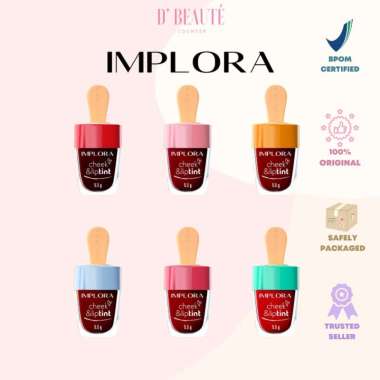 Implora Cheek and Lip tint Liptint 03 Candy Apple