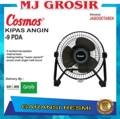 KIPAS ANGIN DESK FAN COSMOS 9 PDA 9 INCH KIPAS ANGIN DUDUK MEJA dus bawaan