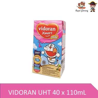Vidoran Xmart UHT Susu Cair Strawberry [40pcs / 110 ml]