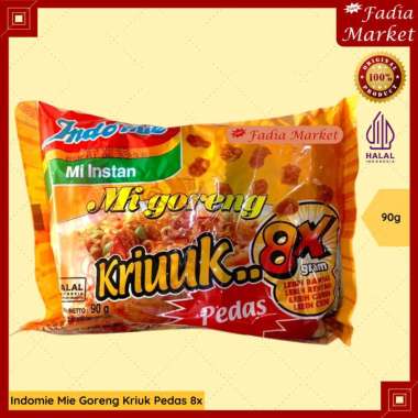Indomie Mie Instant Goreng Kriuk Pedas 8x
