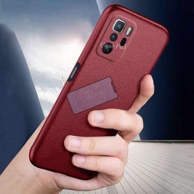 Premium Case Slim Matte Sandstone Case Xiaomi Poco X3 GT Soft Case X3 GT Merah