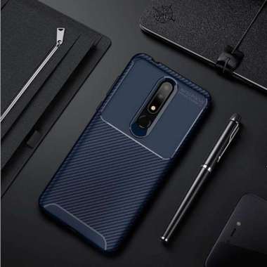 Original Case Shockproof Case Nokia 3.1 Plus Biru