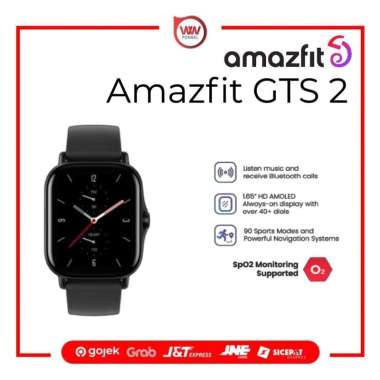 Amazfit GTS 2 Smartwatch 1.65 HD AMOLED Always-On Display Black