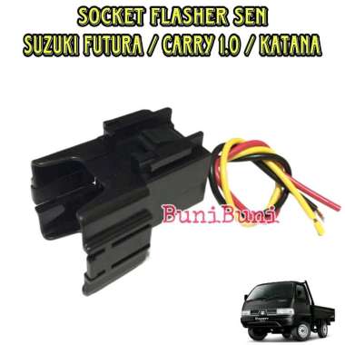 SOCKET / SOKET DUDUKAN FLASHER OTOMATIS SEN Untuk Mobil CARRY 1.0 / FUTURA / KATANA / T120SS