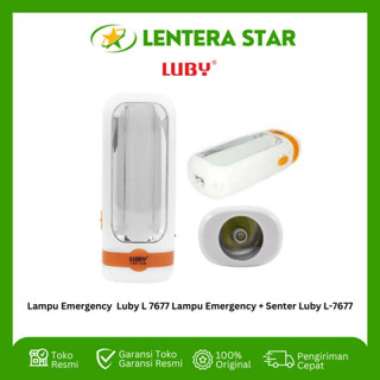 Lampu Emergency Luby L 7677 Lampu Emergency + Senter Luby L-7677