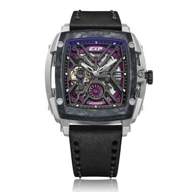 JAM TANGAN PRIA ORIGINAL EXPEDITION 3008 EXF 3008 EXF3008 BLACK SILVER DIAL PURPLE JAM TANGAN PRIA D