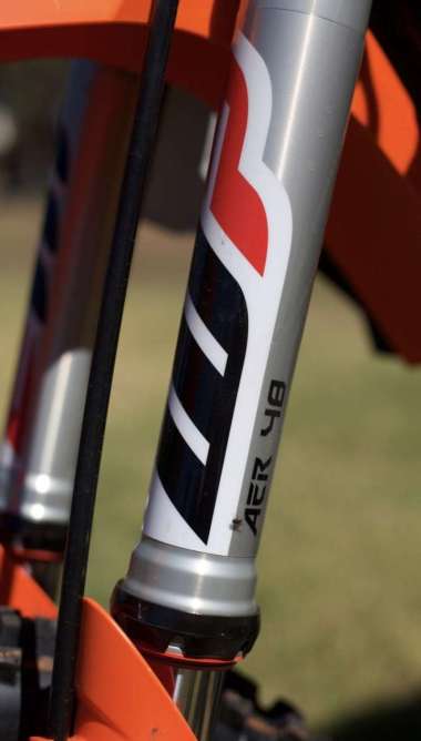 stiker tabung shock WP AER 48 suspension KTM bening transparan tebal