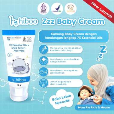 hiboo Zzz Deep Sleep Baby Cream 7X Essential Oils Tidur & Kolik 15g
