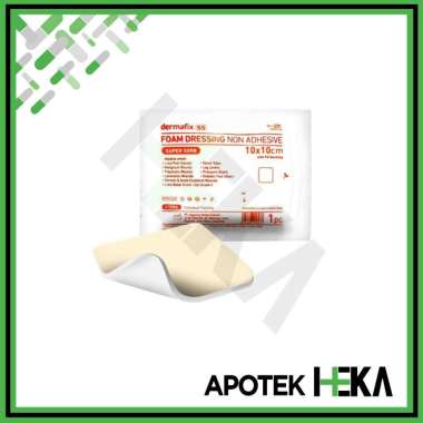 Dermafix SS Foam Dressing Non Adhesive 10x10cm 1 pc