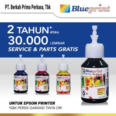 Tinta Epson BLUEPRINT 644 Refill For Printer Epson L120 L300 L350 100 ML - CP Varian Warna Hitam