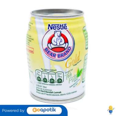 Promo Harga Bear Brand Susu Steril Gold Teh Putih 140 ml - Blibli