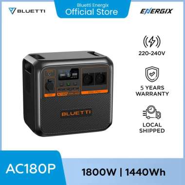 BLUETTI AC180P Solar Portable Power Station | 1,800W 1,440Wh AC180P Only