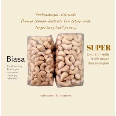 Mede Kacang Mete 250gr Mentah Raw Cashew MEDE MENTAH SUPER