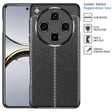 Armor Texture TPU Case Oppo Find X8 Pro - casing texture armor soft Hitam
