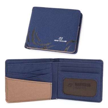 Navy Club Jarvis Dompet Pria Kasual - Dompet Lipat Free Box Exclusive Biru