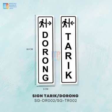 Sign Akrilik Tarik-Dorong | Sign Board Acrylic | Penanda Pintu | Perekat Kuat Untuk Penanda Pintu Bi