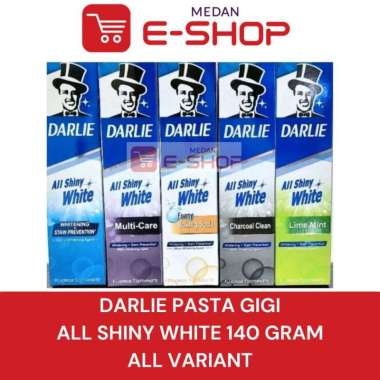 Darlie All Shiny White Toothpaste / Pasta gigi 140 gram / Whitening / Lime Mint / Baking Soda / Char