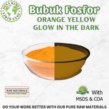 Glow in The Dark Fosfor Orange Yellow Fluorescent Powder 10gr / Serbuk Fosfor Pain Cat Glow 10gr