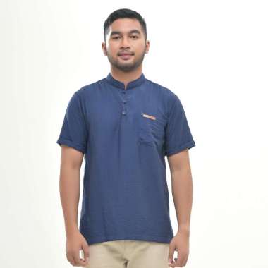 Rabbani - Kemeja Koko Lengan Pendek Kemko Bunasy Exclusive 525 Cypress XL