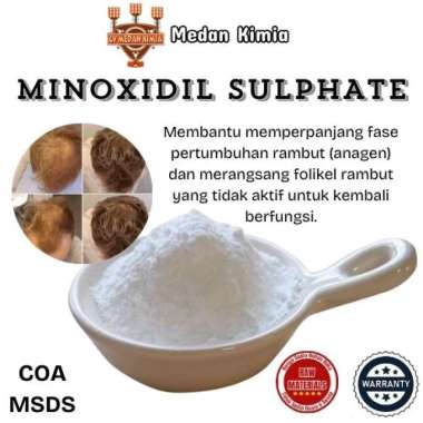 Minoksidil Sulphate Powder White 15gr / Bubuk Penumbuh Rambut Minoxidil Sulfate Powder White