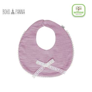 Celemek Makan Bayi - Bohopanna Bib Fiona One Size Orchid